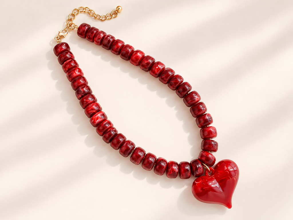 Heartbreaker Beaded Necklace