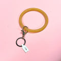 Gold Silicone Key Ring