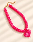 Heartbreaker Beaded Necklace