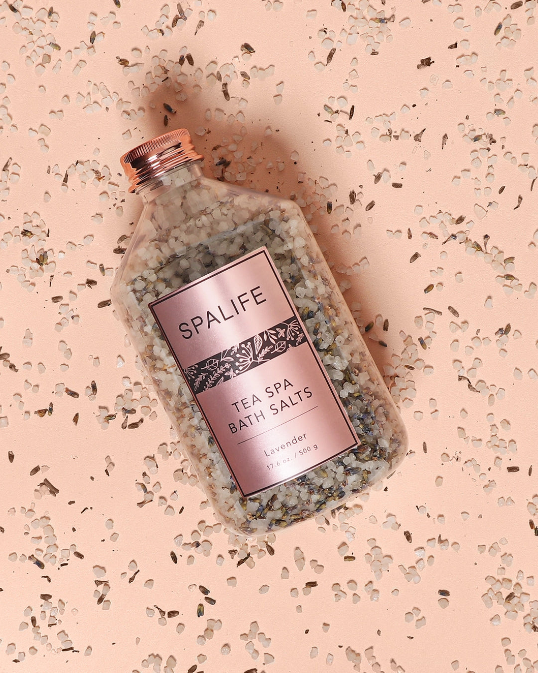 Spalife Petal Infused Effervescent Mineral Bath Salts in Lavender