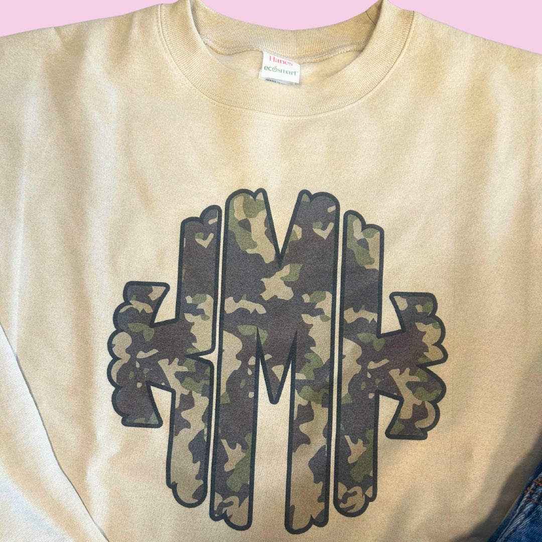 Camo Monogram Sweatshirt