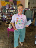 Teacher Life in Color Graphic Tee