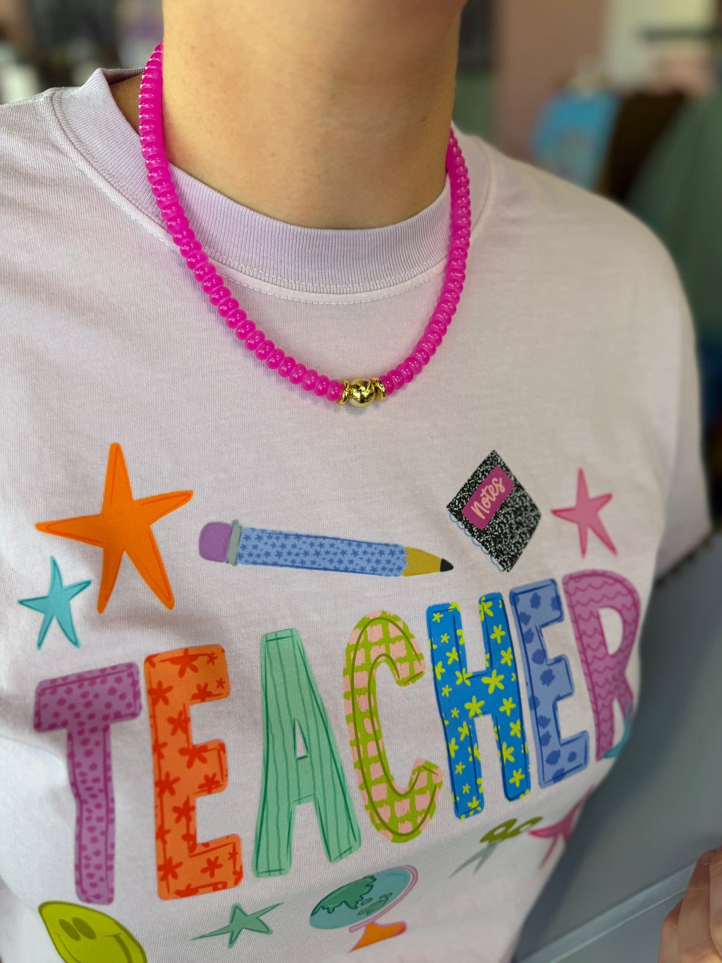 Teacher Life in Color Graphic Tee