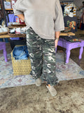 Ruffled Charm Camo Denim