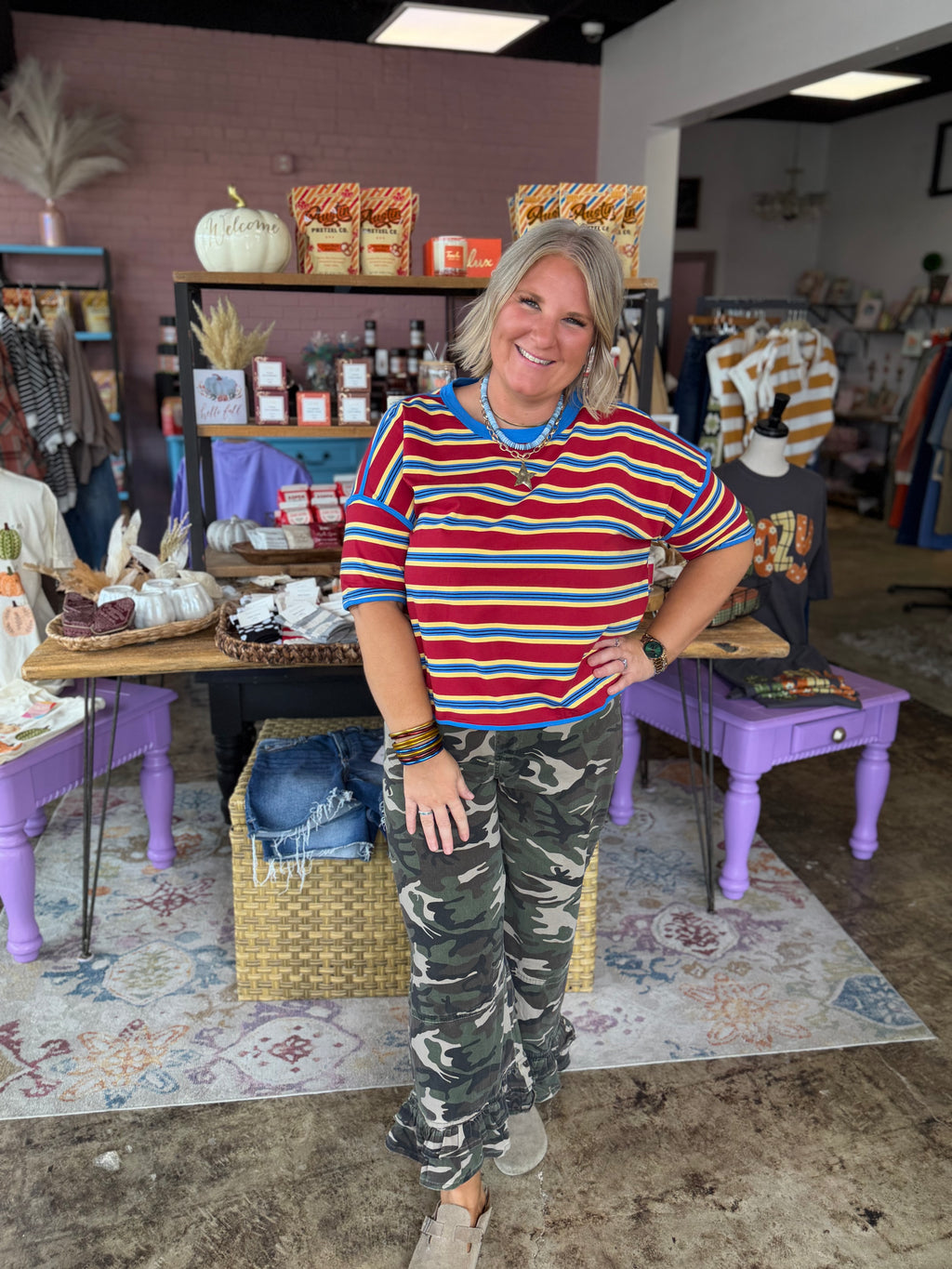 Harvest Stripe Top