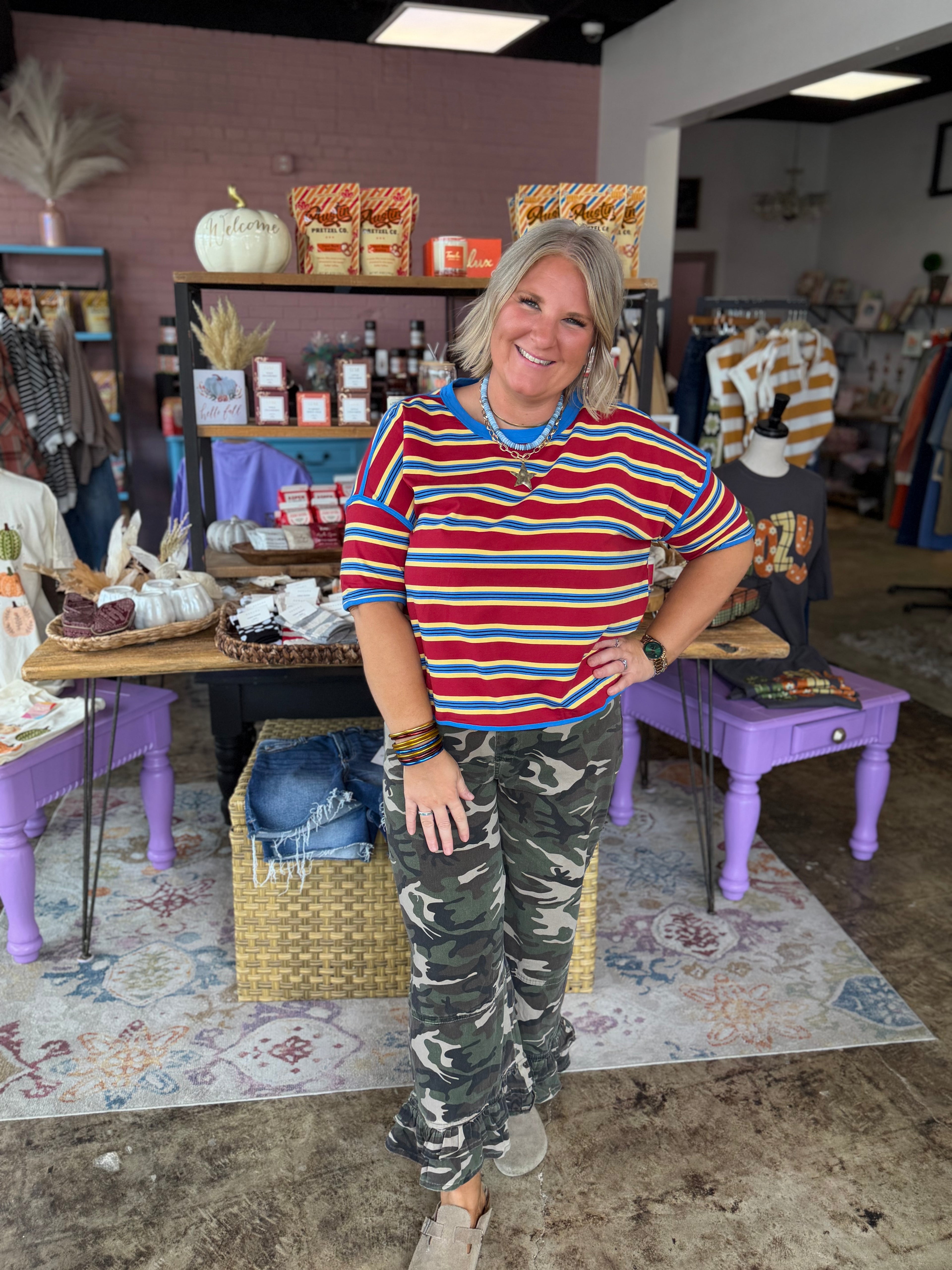 Harvest Stripe Top