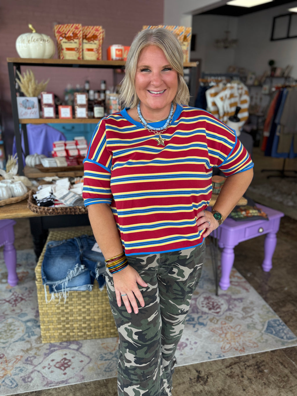 Harvest Stripe Top