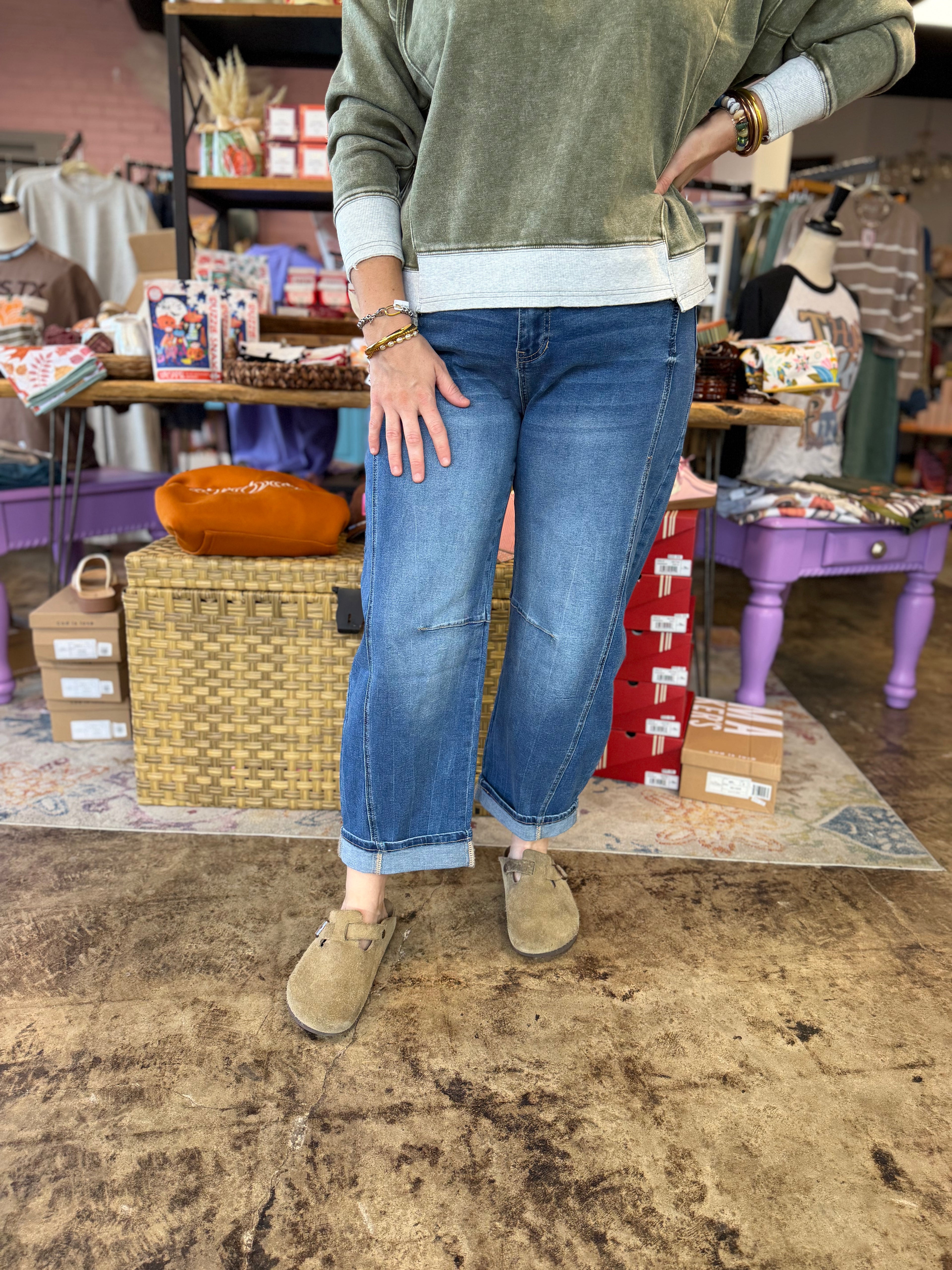 Go To Barrel Denim Jeans