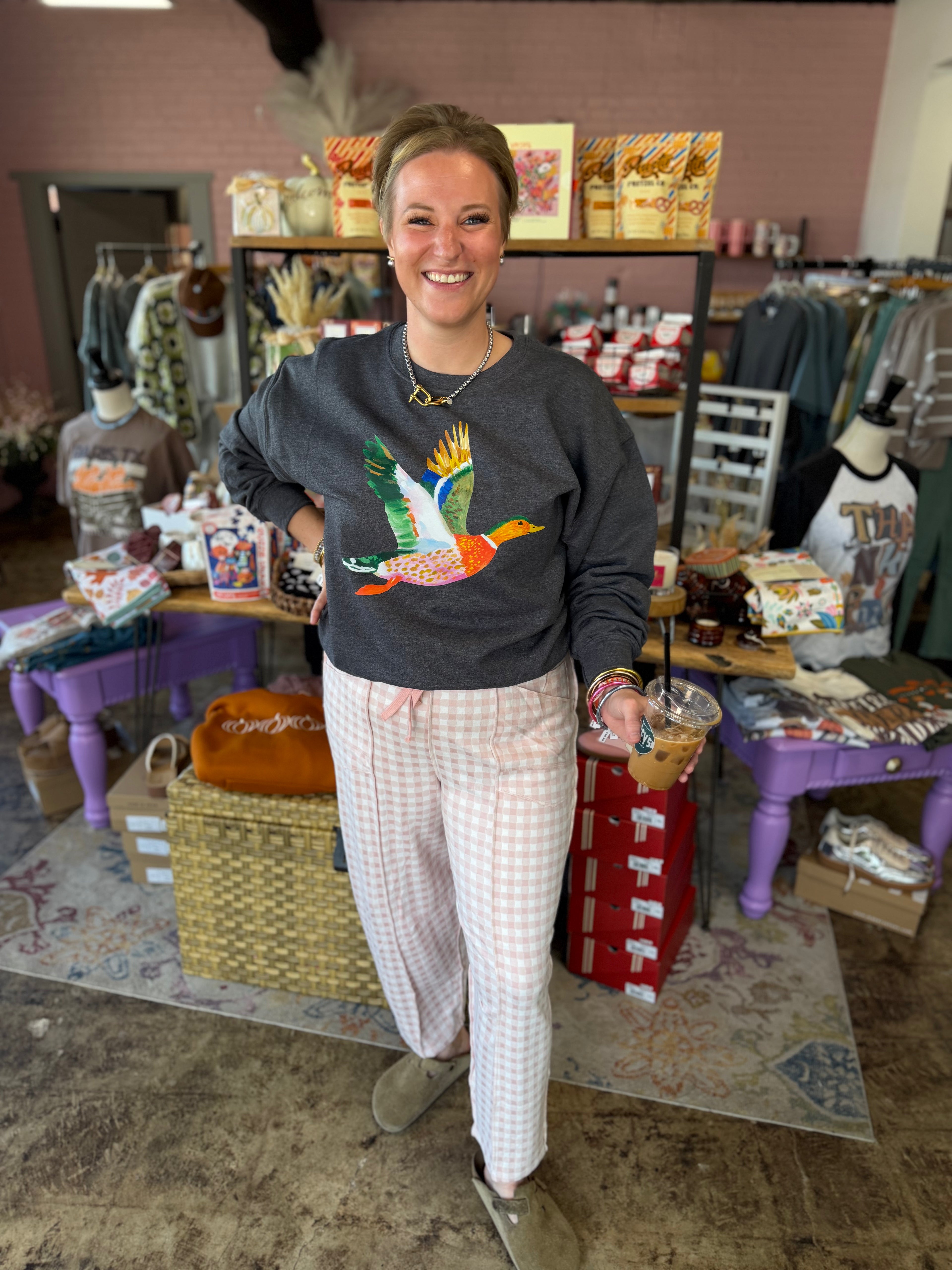 Watercolor Mallard Duck Sweatshirt