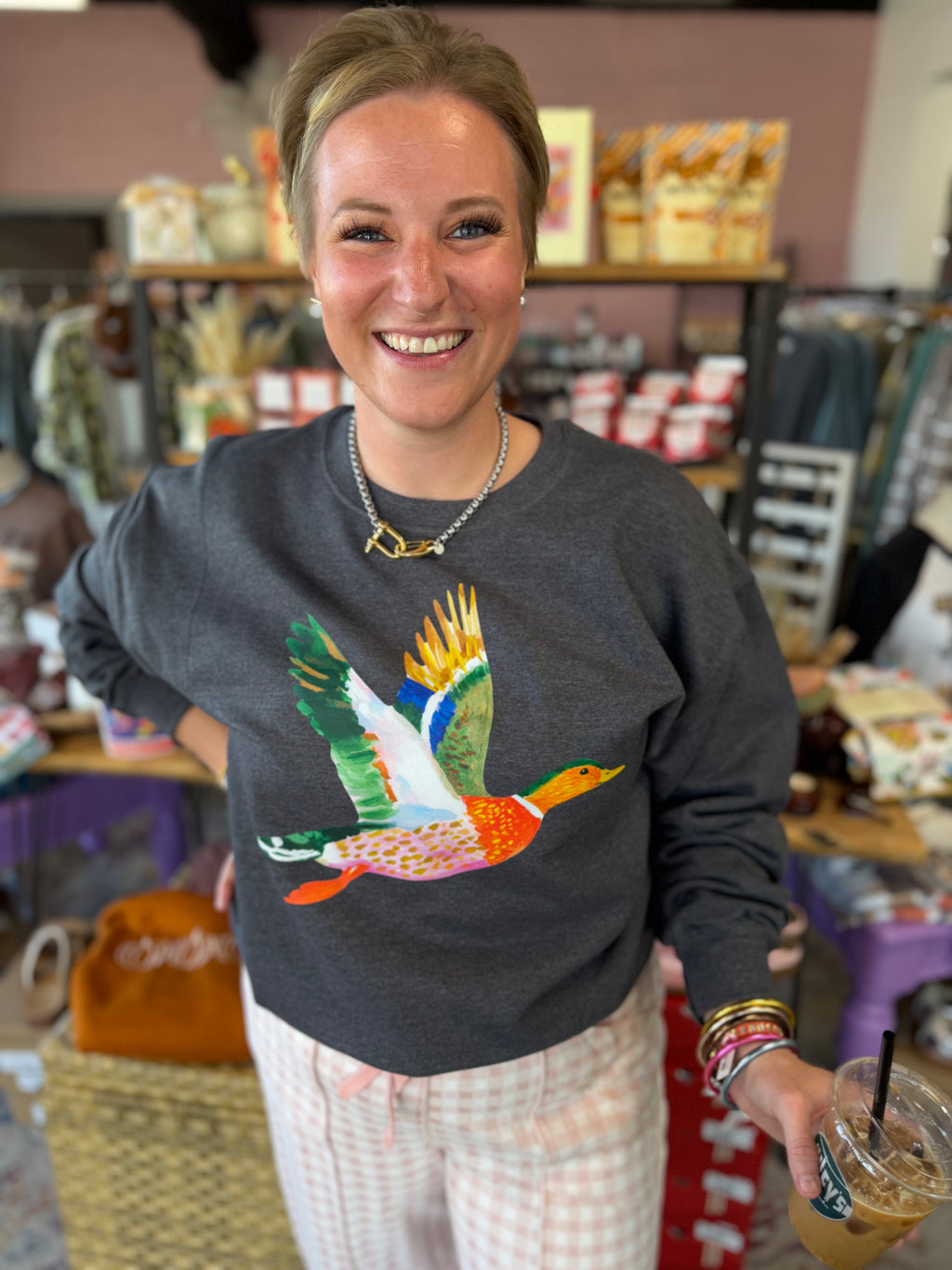 Watercolor Mallard Duck Sweatshirt