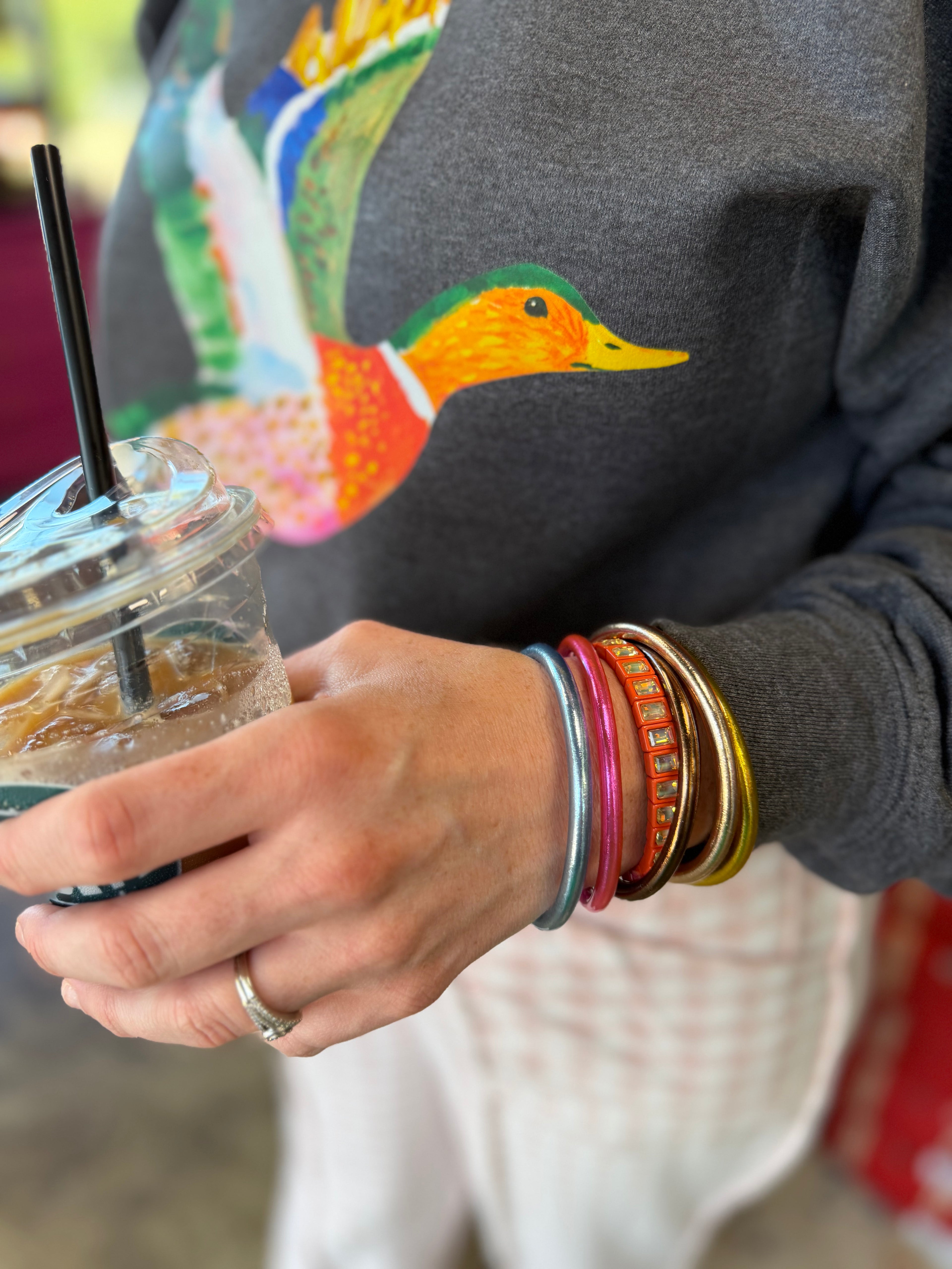 Watercolor Mallard Duck Sweatshirt