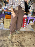 Mocha Muse Lace Pants