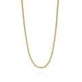 18K Gold 3mm Beaded Necklace - Water Resistant