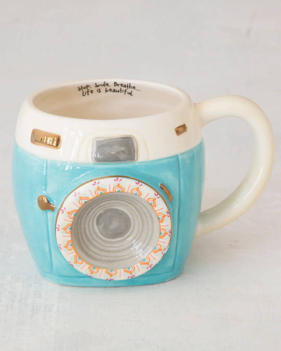 Folk Art Camera Mug by Natural Life