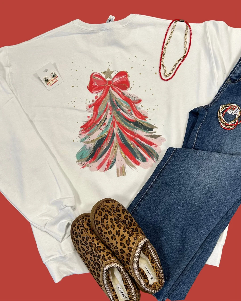 Brushed Christmas Tree Sweatshirt