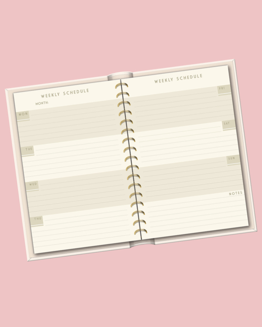 Bloomscape Ditsy Planner in Cream