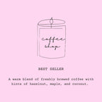 Coffee Shop Wax Melts by Flicker & Flame