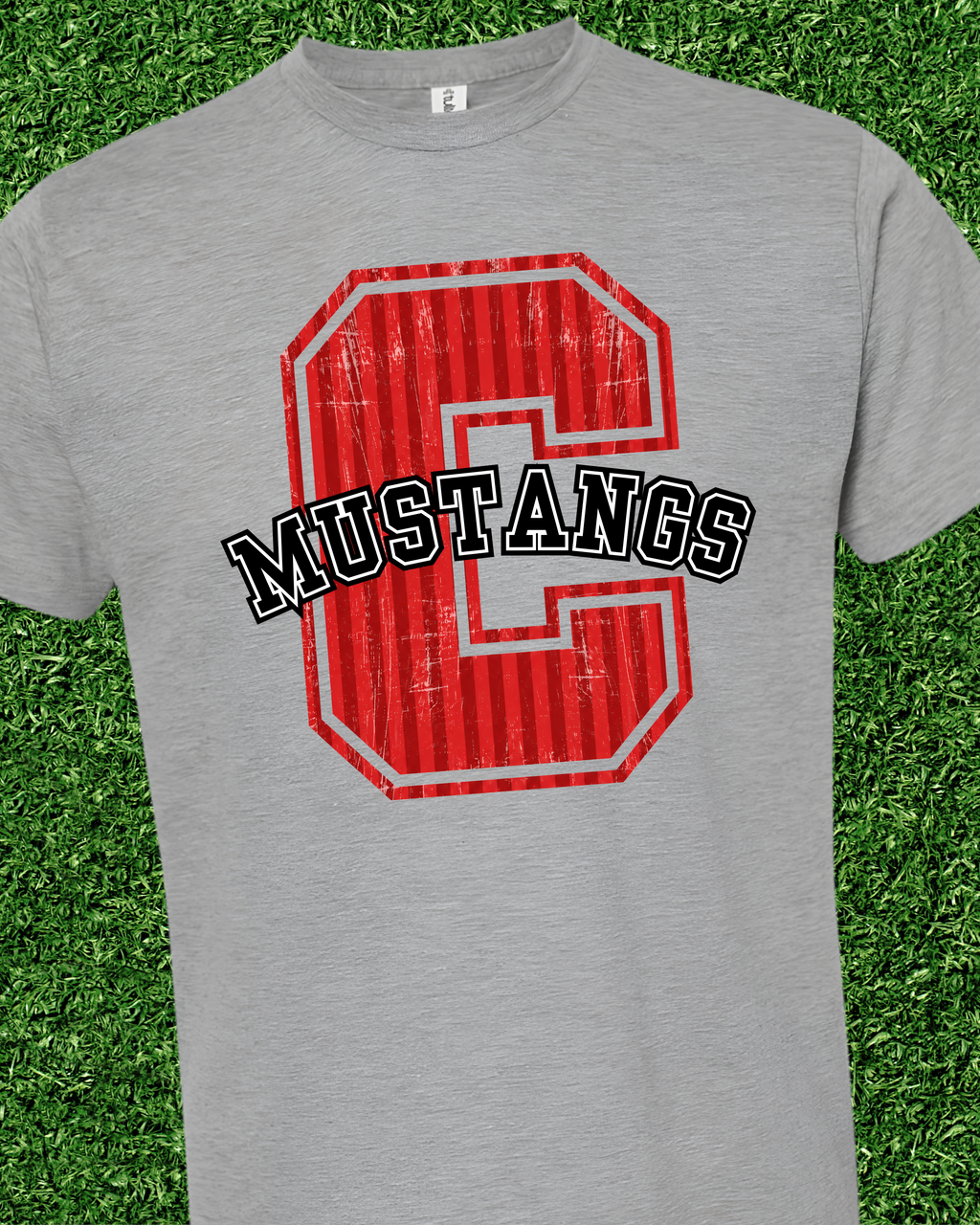 Boys Stripe Varsity Spirit Letter Tee
