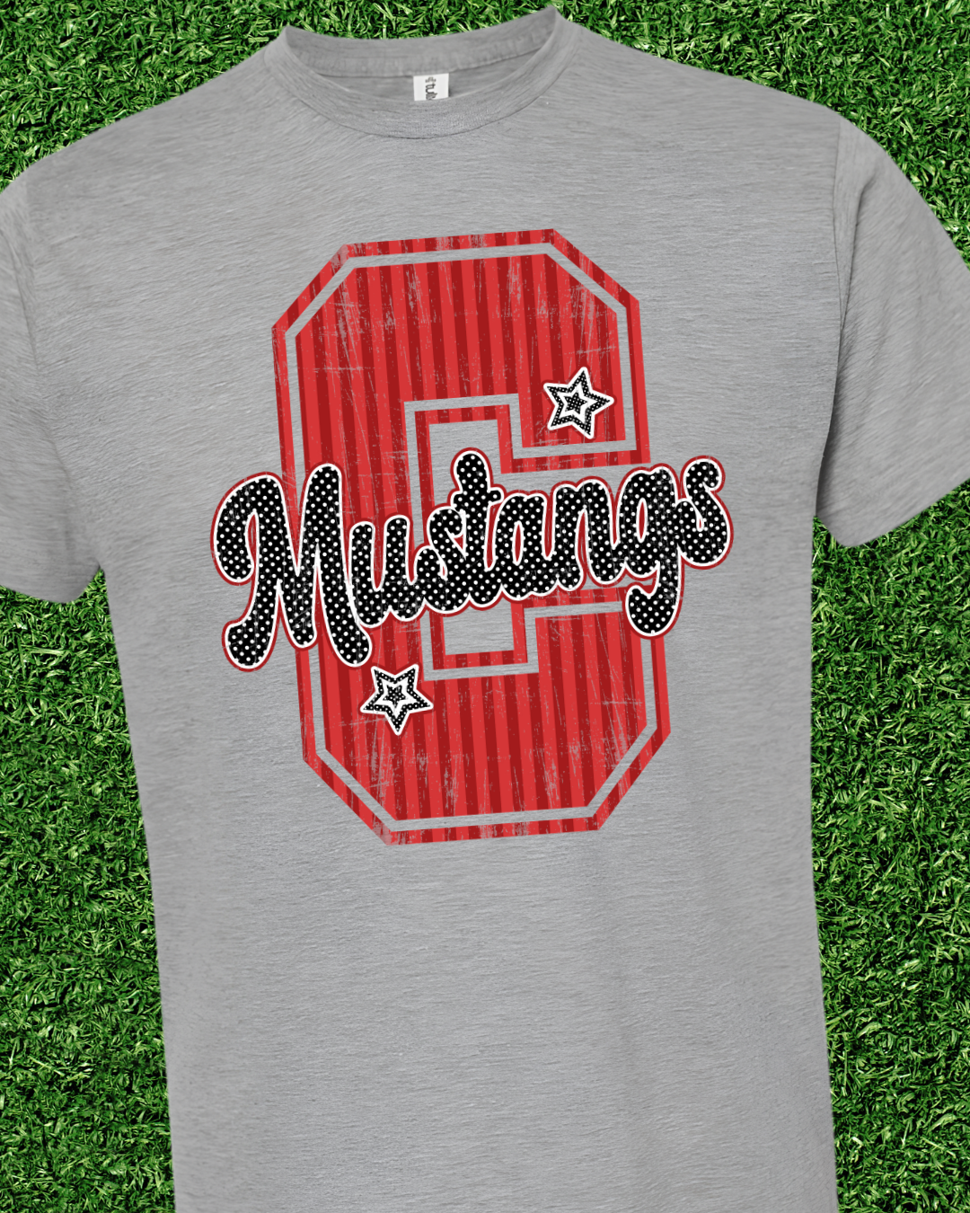 Stripe Varsity Letter Spirit Tee