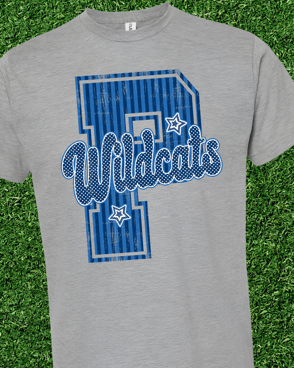 Stripe Varsity Letter Spirit Tee