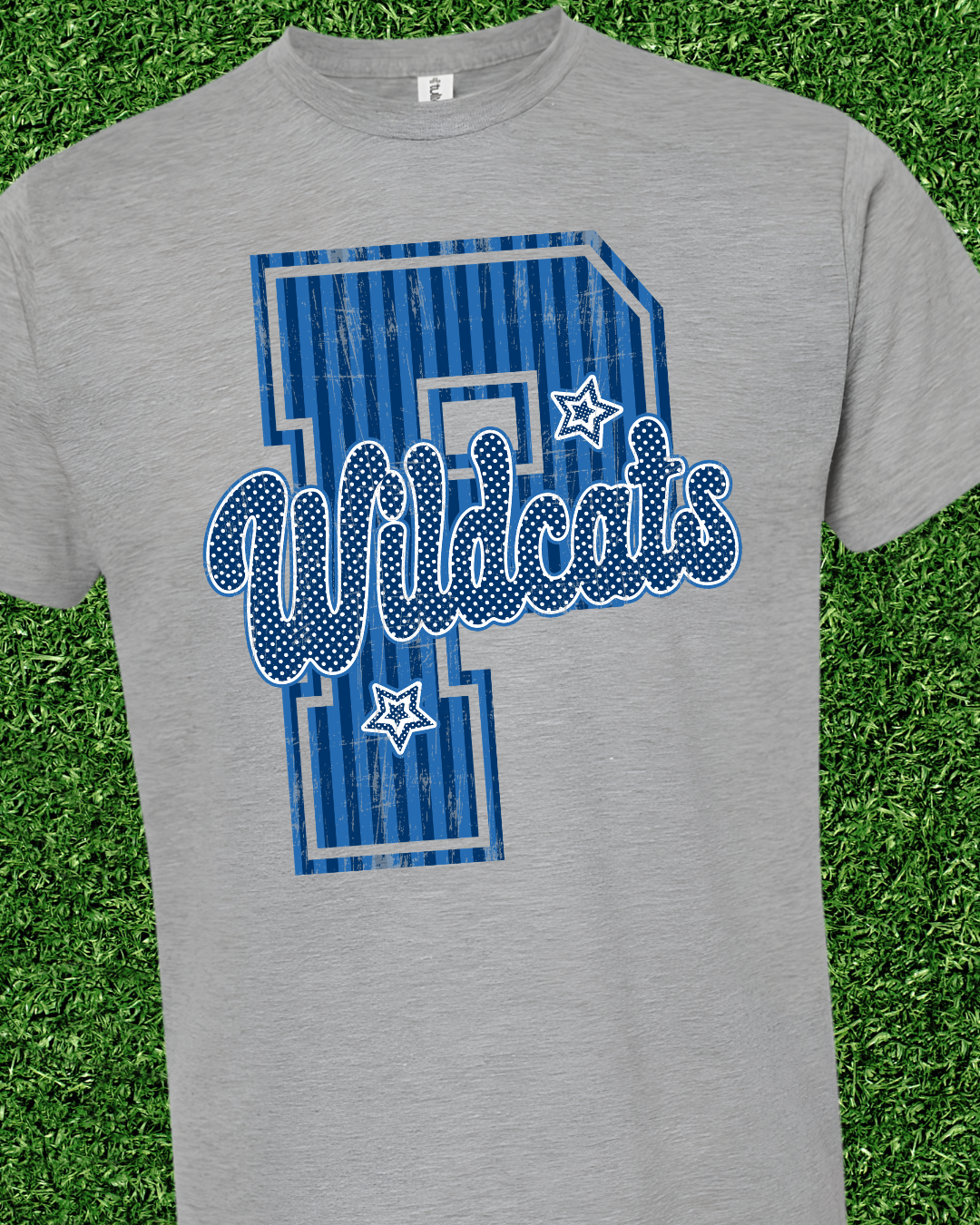 Stripe Varsity Letter Spirit Tee