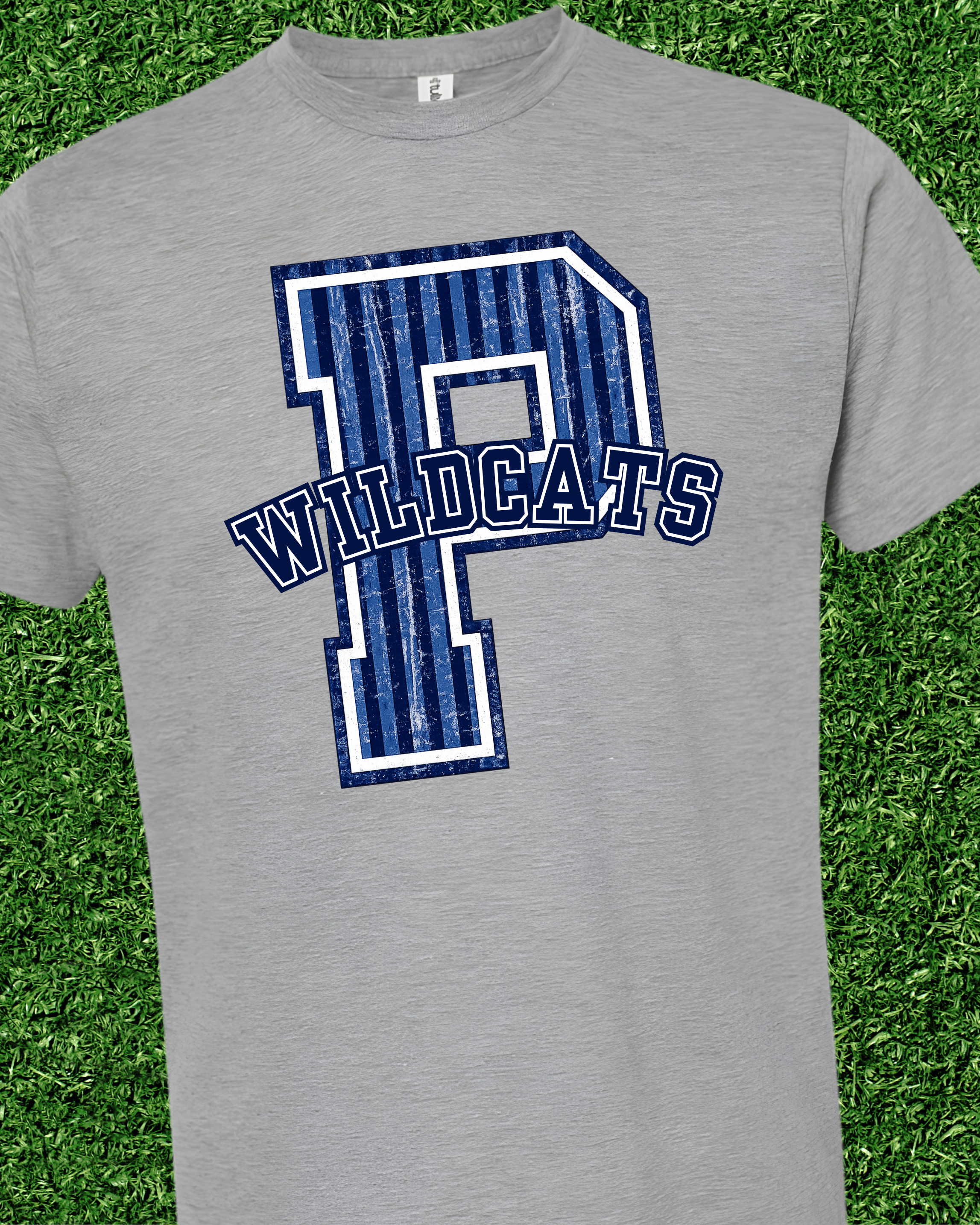 Boys Stripe Varsity Spirit Letter Tee