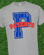 Boys Stripe Varsity Spirit Letter Tee