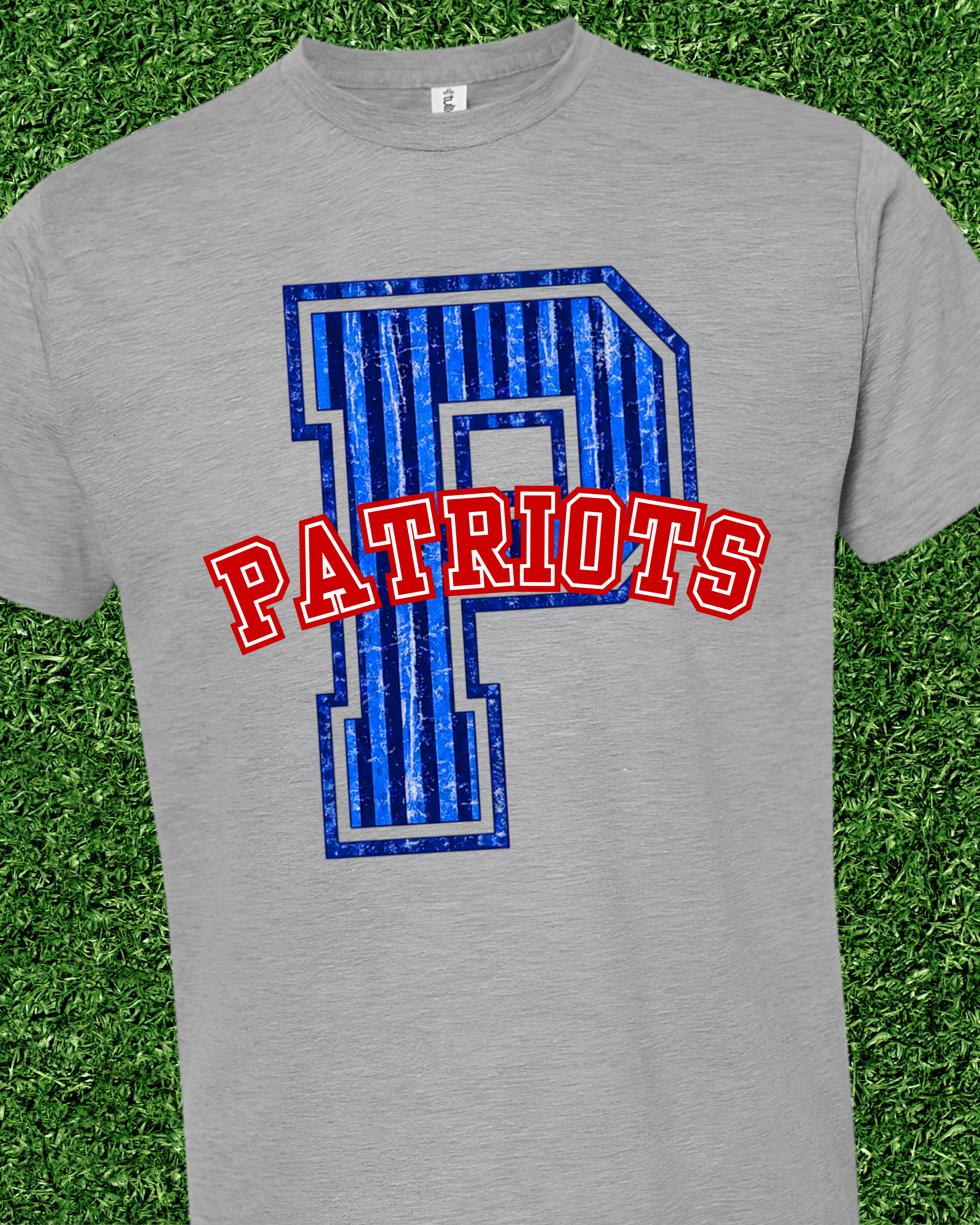 Boys Stripe Varsity Spirit Letter Tee