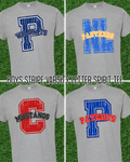 Boys Stripe Varsity Spirit Letter Tee