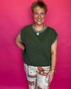 After Sunset Sweater in Army Green