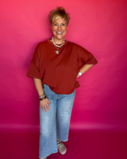 Sunset Nights Top in Rust