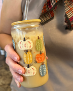 Pumpkin Spice Glass Tumble