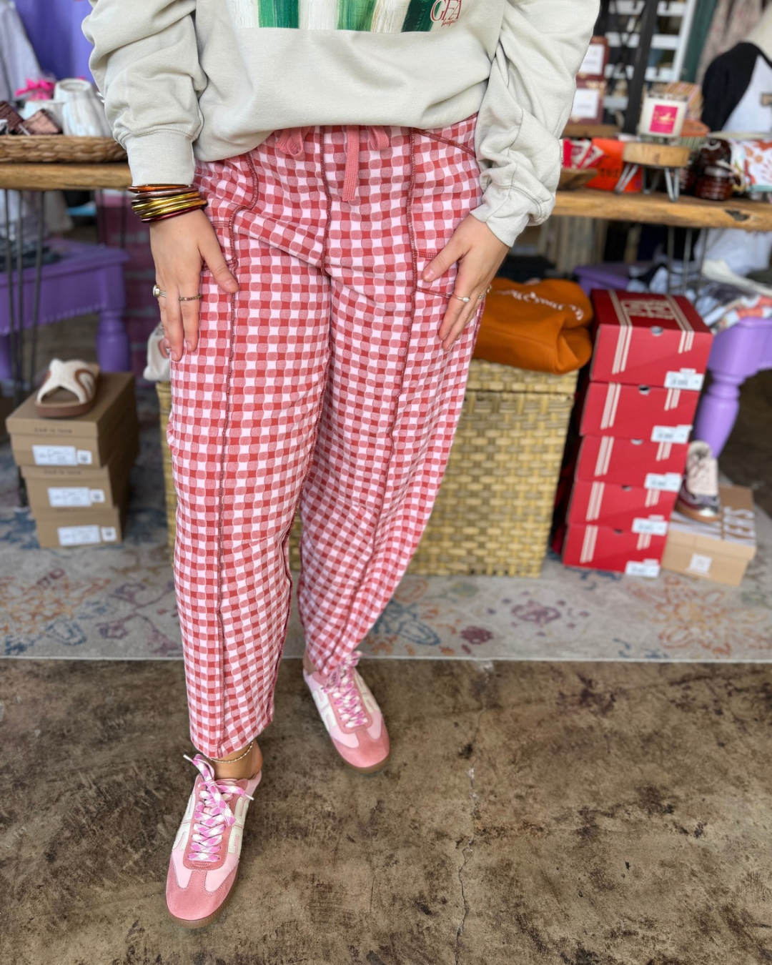 Check Me Out Barrel Pants