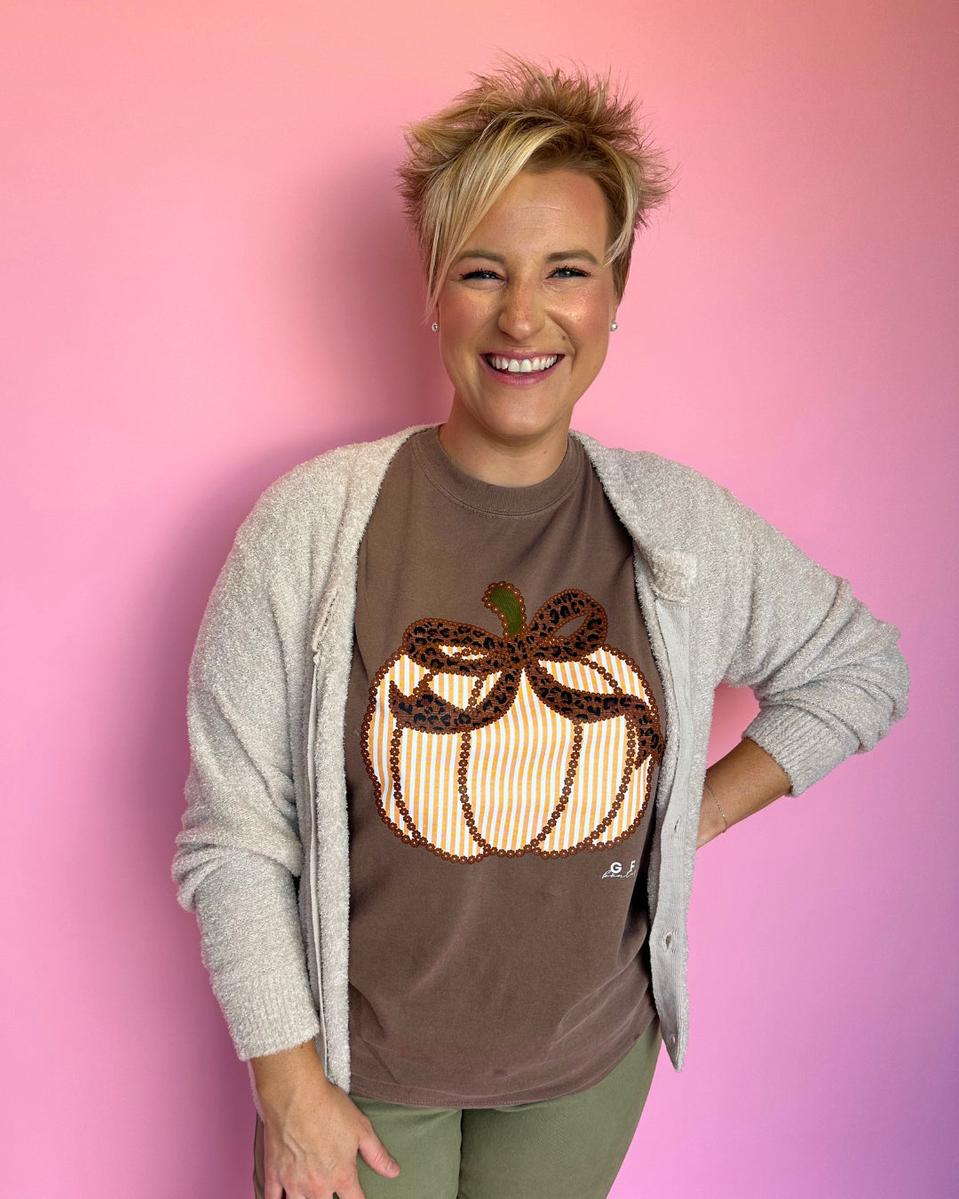 Seersucker Pumpkin Tee