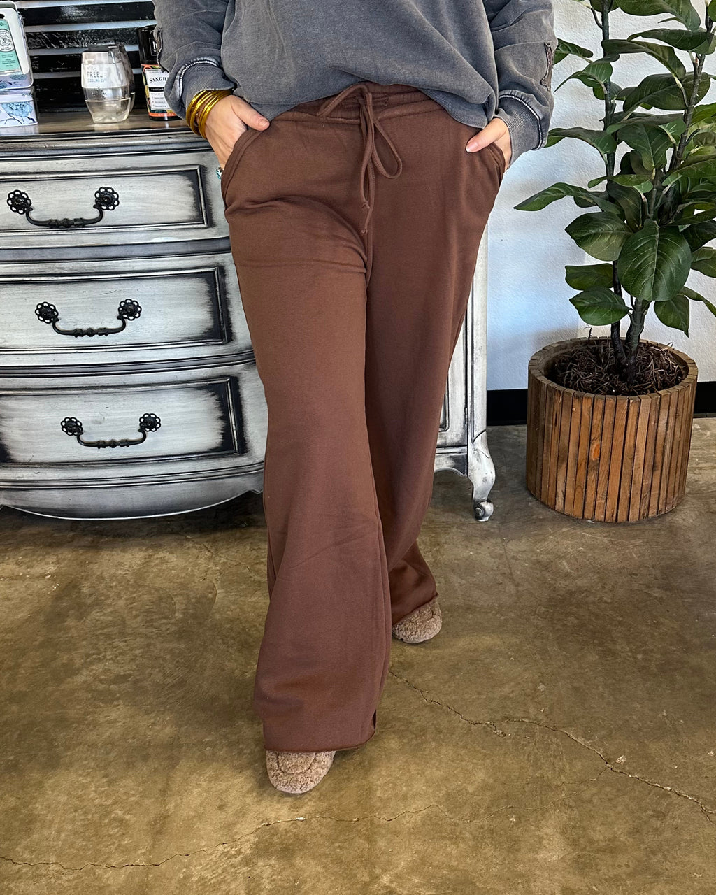 Chilly Day Joggers in Brown