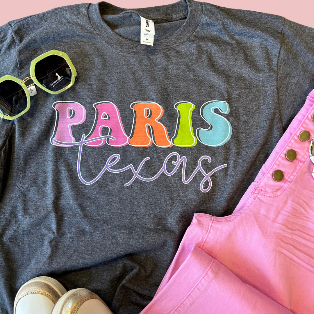 Colorful Paris, TX Tee