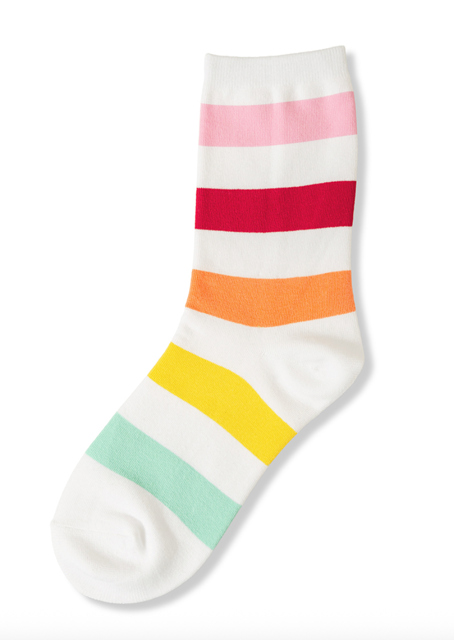 Stripe Crew Socks