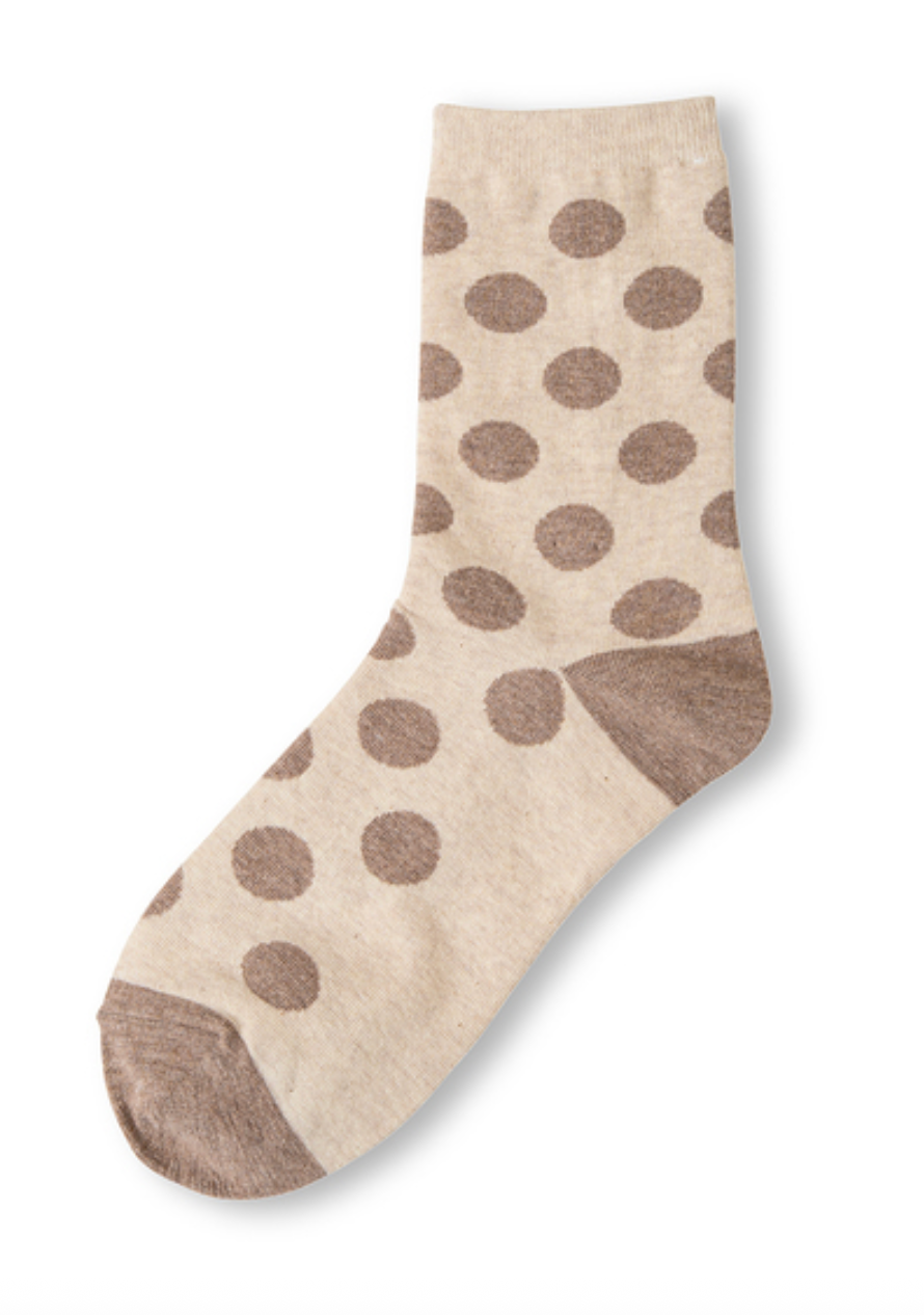 Polka Dot Crew Socks