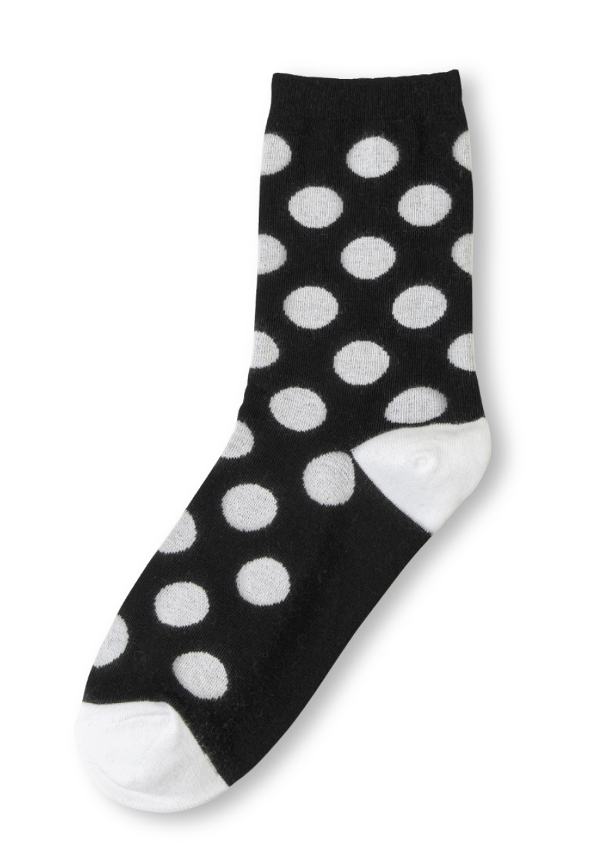 Polka Dot Crew Socks