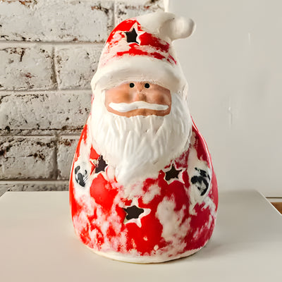 Clay Santa Claus Lantern