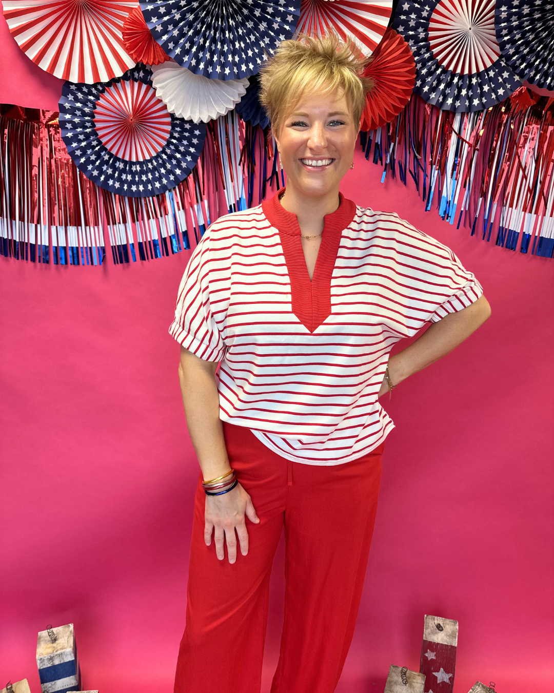 Red White and Boom Top