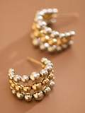 Mia Metal Bubble Hoops