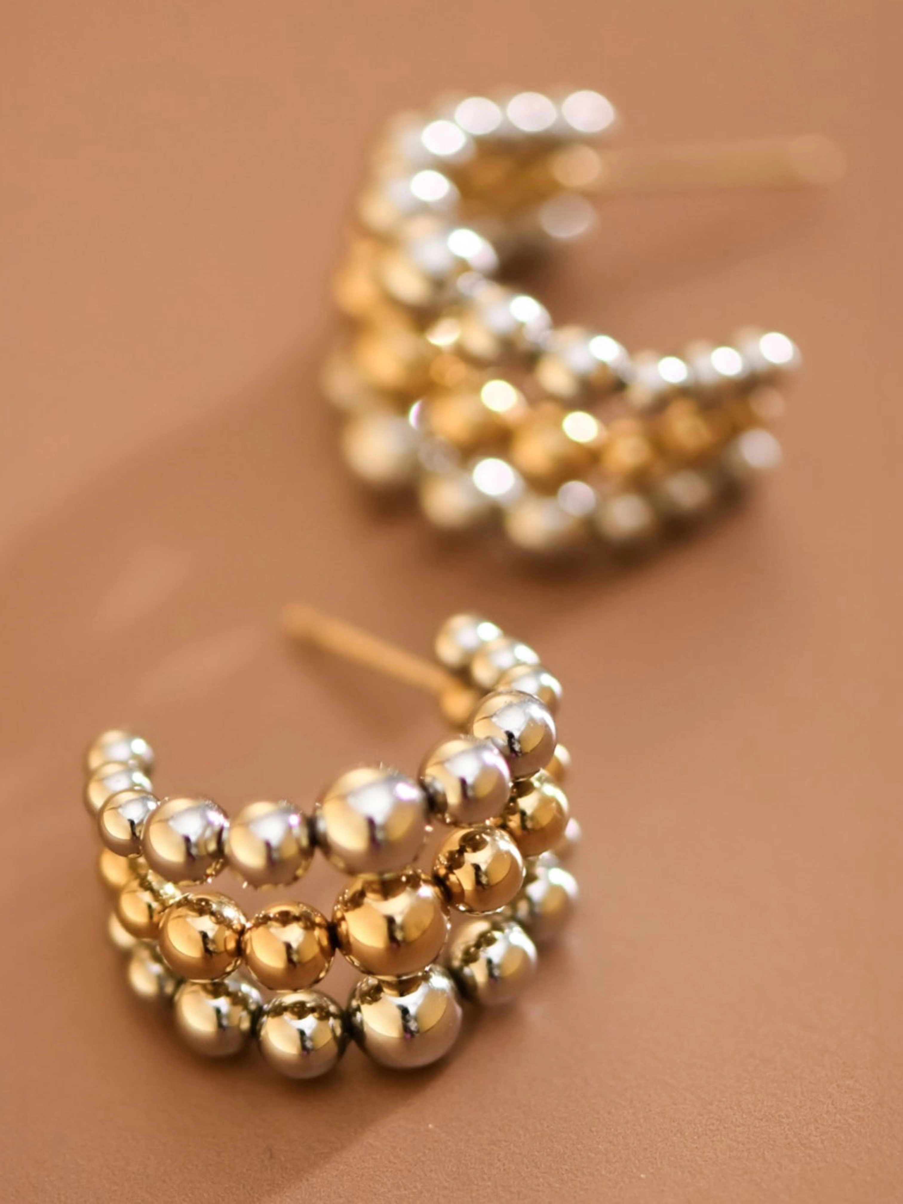 Mia Metal Bubble Hoops