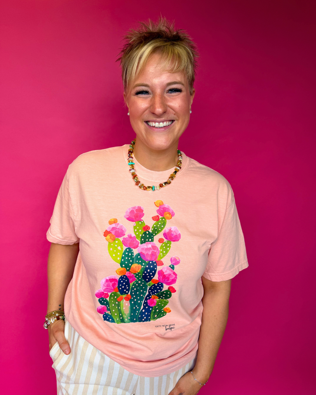 Floral Cactus Tee