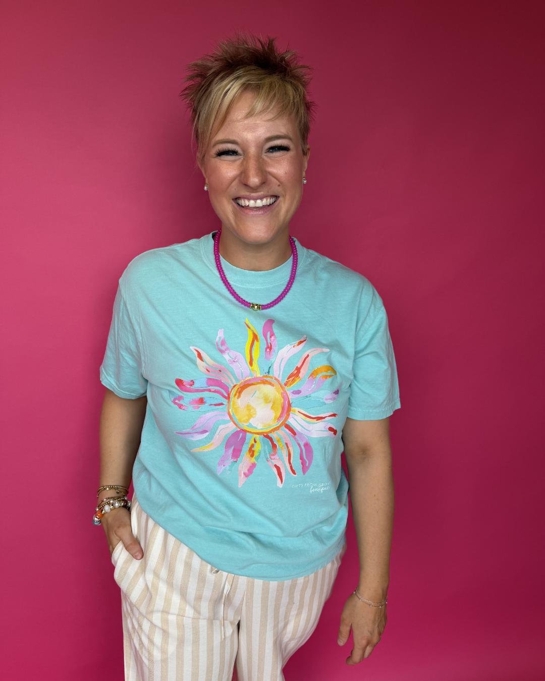 Neon Sunburst Tee