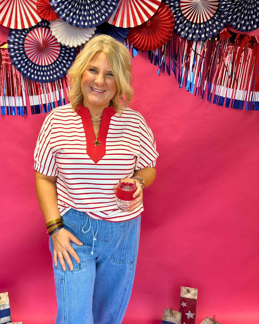Red White and Boom Top