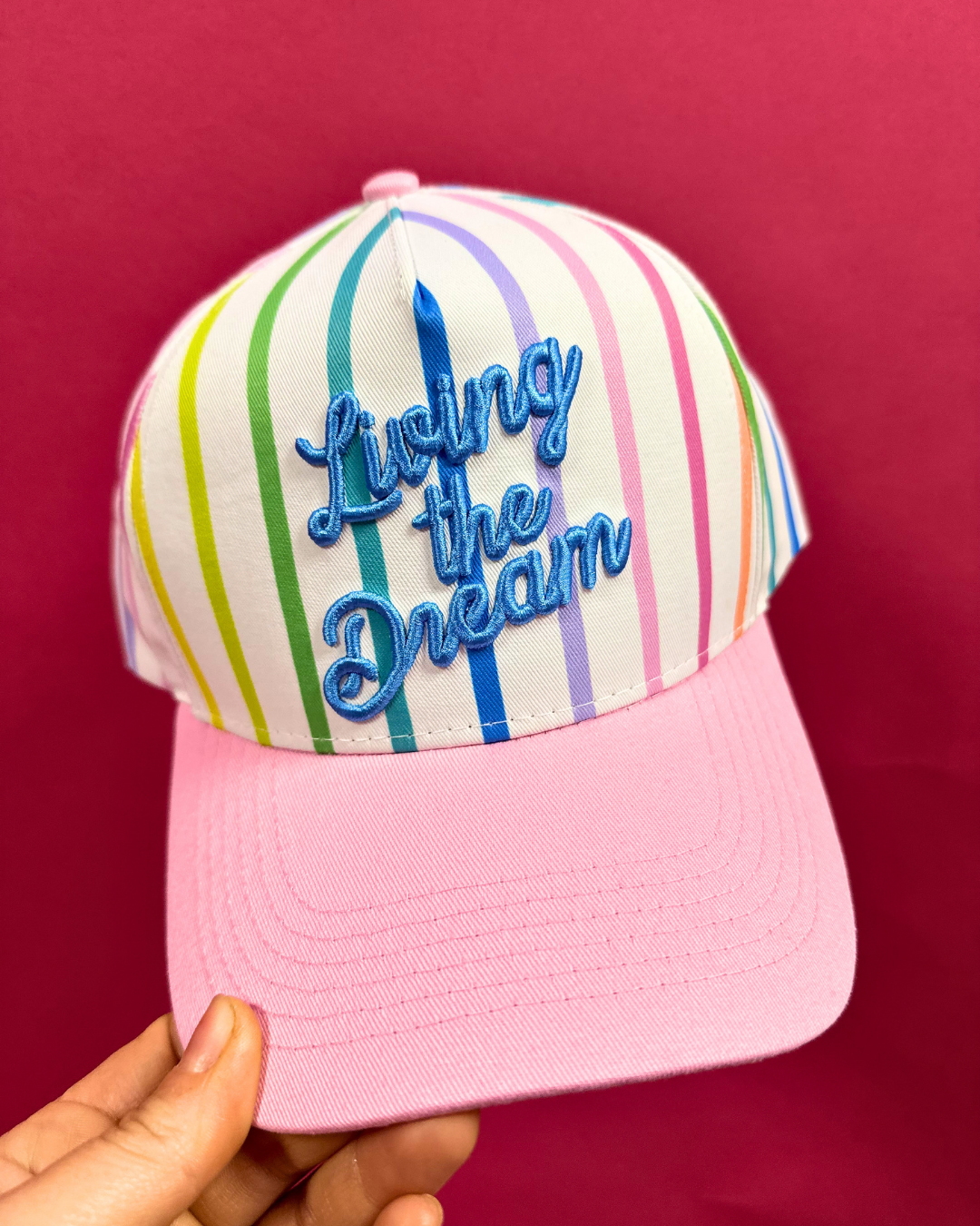 Living the Dream Embroidered Baseball Cap