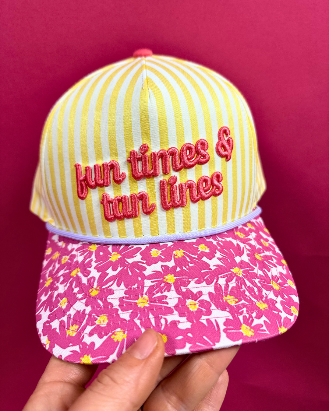 Fun times & Tan Lines Embroidered Baseball Cap