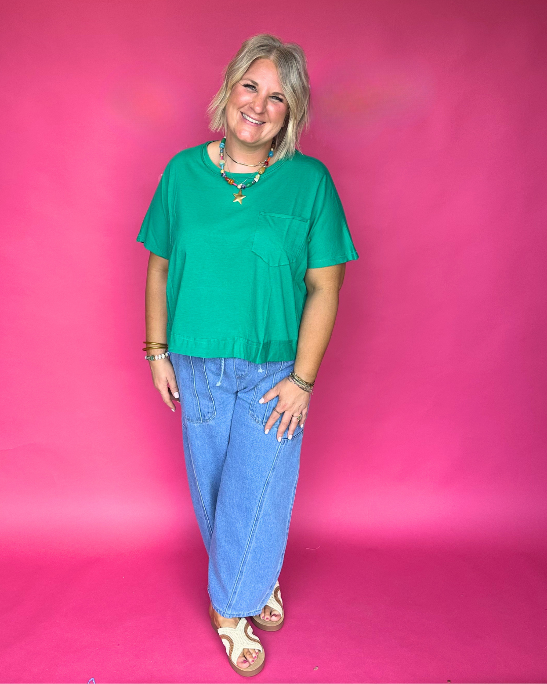 Sweet Citrus Tee in Kelly Green