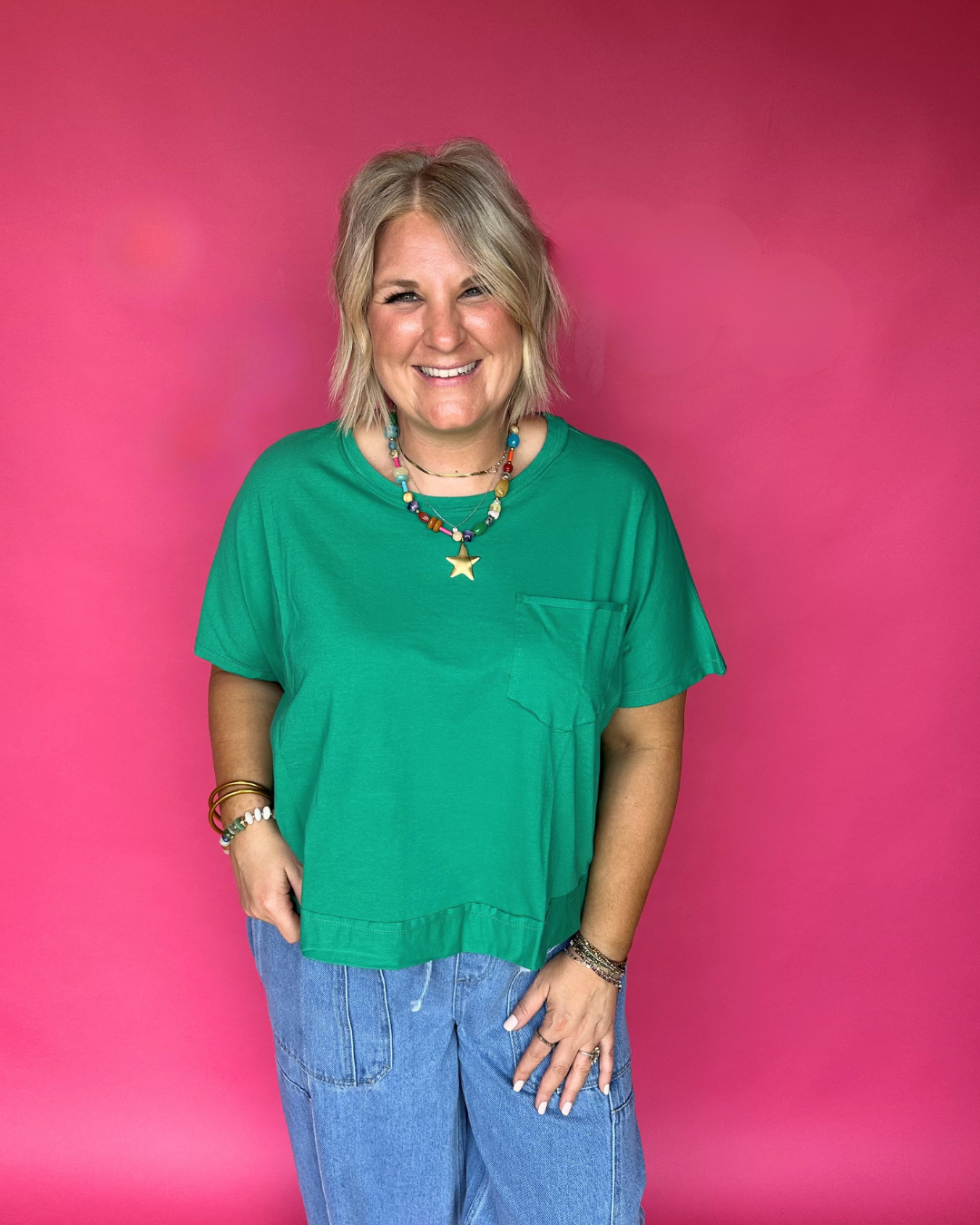 Sweet Citrus Tee in Kelly Green